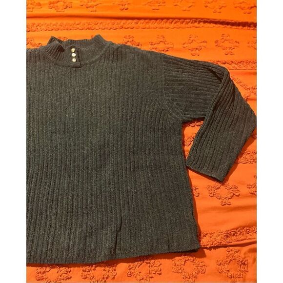 Vintage Spiegel women 2x. Creamy blue sweater big comfy cozy soft ribbed - Picture 6 of 15